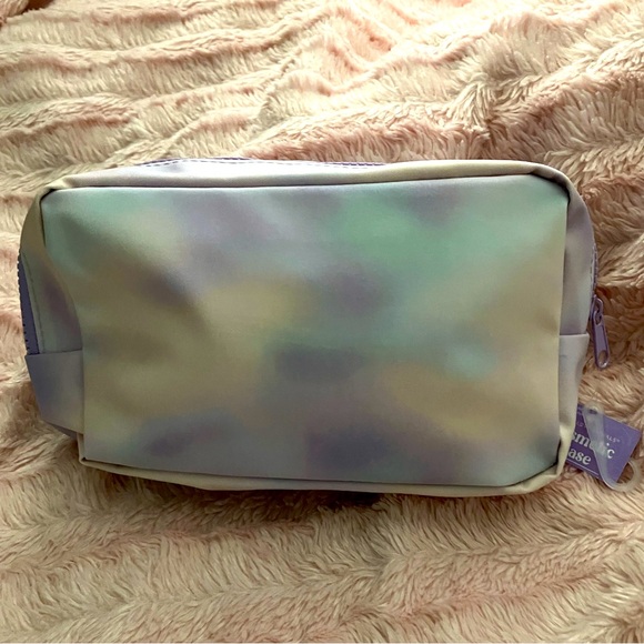 NWT Tie dye cosmetic bag/pencil pouch filled with school supplies - Picture 3 of 3